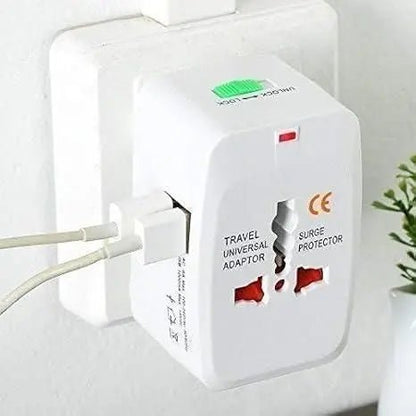 Worldwide Travel Adapter With USB Ports - AMAZIKART