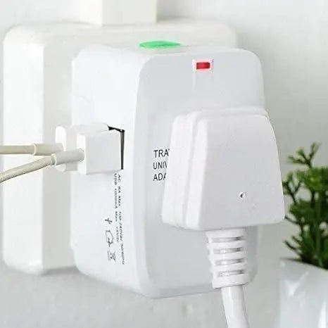 Worldwide Travel Adapter With USB Ports - AMAZIKART